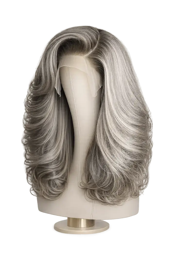 Silver Luxe Layered Wig